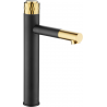 Mexen Diamond robinet de lavabo haut, Noir/Or - 71510-75