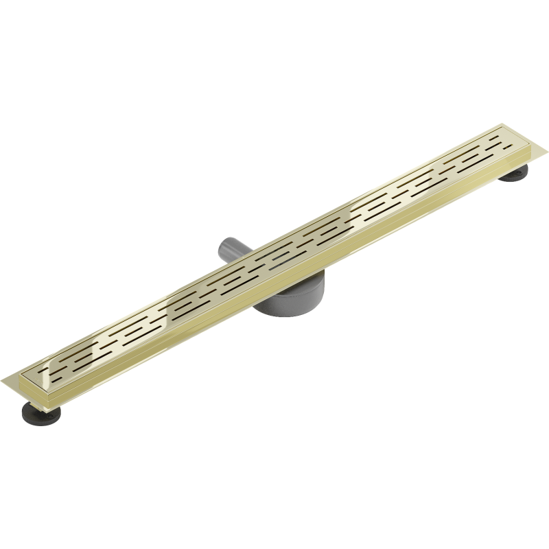 Mexen Flat 360° M01 drain linéaire pivotant 90 cm, doré - 1520090-40