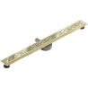 Mexen Flat 360° M01 drain linéaire pivotant 90 cm, doré - 1520090-40