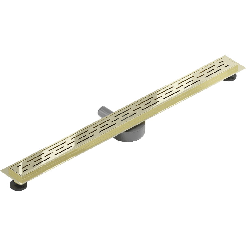 Mexen Flat 360° M01 drain linéaire rotatif 80 cm, or - 1520080-40