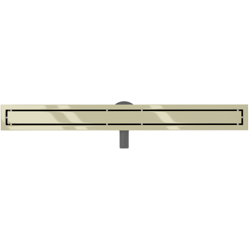 Mexen Flat 360° M13 drain linéaire rotatif 2-en-1 90 cm, doré - 1510090-40