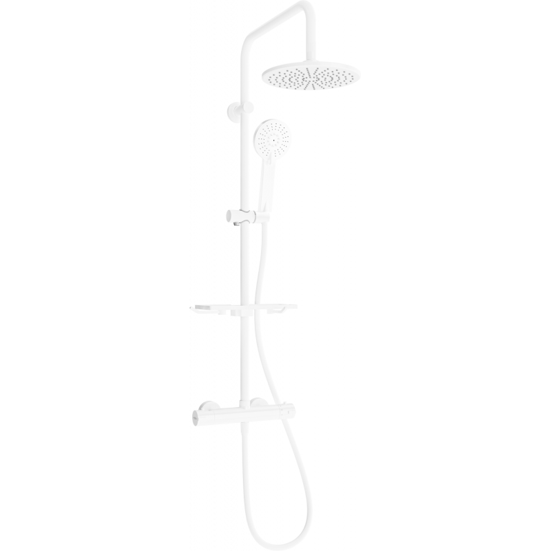 Mexen KT40 ensemble de douche en surface avec pommeau de douche et mitigeur thermostatique, blanc - 771504093-20