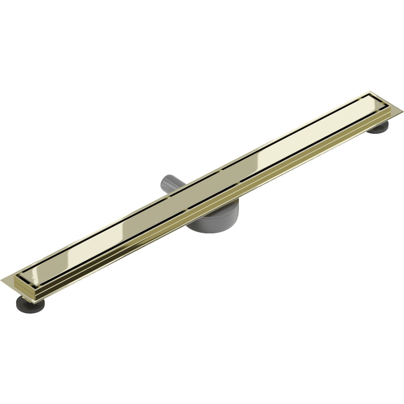 Mexen Flat 360° M13 canalisation linéaire rotative 2 en 1 90 cm, dorée - 1510090-40