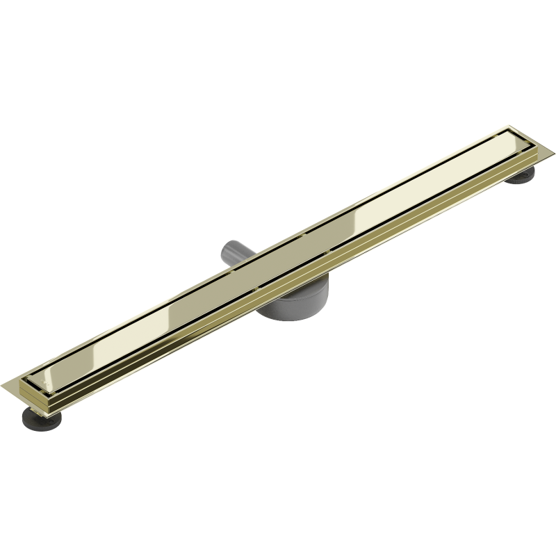 Mexen Flat 360° M13 drain linéaire rotatif 2-en-1 90 cm, doré - 1510090-40