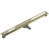 Mexen Flat 360° M13 drain linéaire rotatif 2-en-1 80 cm, doré - 1510080-40