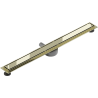 Mexen Flat 360° M13 drain linéaire rotatif 2-en-1 80 cm, doré - 1510080-40