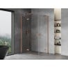 Mexen Mist H Duo cabine de douche à battants 120 x 80 cm, transparent, cuivre brossé - 8A5-120L-080P-65-00