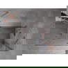 Mexen Mist H Duo cabine de douche pivotante 90 x 100 cm, transparent, cuivre brossé - 8A5-090L-100P-65-00