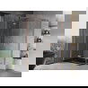 Mexen Mist H Duo cabine de douche battante 120 x 100 cm, transparent, cuivre brossé - 8A5-120L-100P-65-00