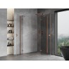 Mexen Mist-H Duo cabine de douche pivotante droite 100 x 105 cm, transparent, cuivre brossé - 8A5-100L-105P-65-00