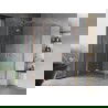 Mexen Mist H Duo cabine de douche battante 120 x 110 cm, transparent, cuivre brossé - 8A5-120L-110P-65-00