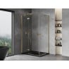 Mexen Mist-H Duo cabine de douche battante gauche 85 x 70 cm, transparent, doré - 8A5-085L-070P-50-00