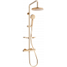 Mexen KT40 ensemble de douche en saillie avec pommeau de douche et mitigeur thermostatique, or rose - 771504093-60
