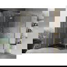 Mexen Mist H Duo cabine de douche battante 100 x 80 cm, transparent, dorée - 8A5-100L-080P-50-00