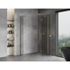 Mexen Mist H Duo cabine de douche pliante 80 x 105 cm, transparent, or - 8A5-080L-105P-50-00