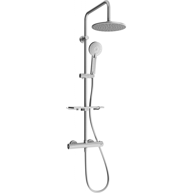 Mexen KT40 ensemble de douche extérieur avec pomme de douche et mitigeur thermostatique, graphite - 771504093-66