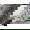 Mexen Mist H Duo cabine de douche battante 70 x 85 cm, transparent, or brossé - 8A5-070L-085P-55-00