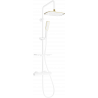 Mexen KT49 ensemble de douche en saillie avec pommeau de douche et mitigeur thermostatique, blanc/or - 771504993-25