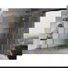 Mexen Mist H Duo cabine de douche battante 70 x 110 cm, transparent, or brossé - 8A5-070L-110P-55-00