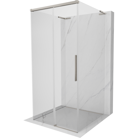 Mexen Rox-3S L cabine de douche 3 parois coulissante 120 x 120 cm, transparent, nickel brossé - 8C2L-120-120-97-00-3S