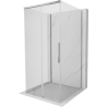 Mexen Rox-3S Cabine de douche coulissante 3 parois 90 x 90 cm, transparente, chrome - 8C2-090-090-01-00-3S
