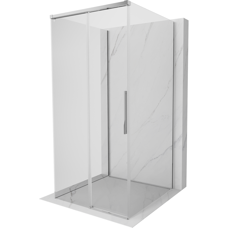 Mexen Rox-3S cabine de douche 3 parois coulissante 110 x 110 cm, transparent, chrome - 8C2-110-110-01-00-3S