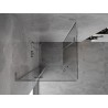 Mexen Mist-H L Duo cabine de douche pivotante 70 x 70 cm, transparent, chrome - 8A5L-070L-070P-01-00