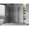 Mexen Mist-H L Duo cabine de douche pivotante 90 x 90 cm, transparent, chrome - 8A5L-090L-090P-01-00