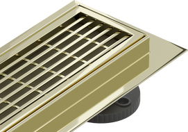 Mexen Flat 360° M33 drain linéaire pivotant 50 cm, doré - 1533050-40