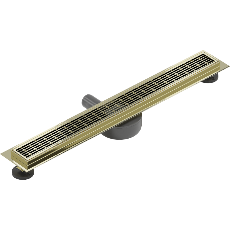 Mexen Flat 360° M33 drain linéaire rotatif 50 cm, or - 1533050-40