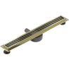 Mexen Flat 360° M33 drain linéaire pivotant 50 cm, doré - 1533050-40