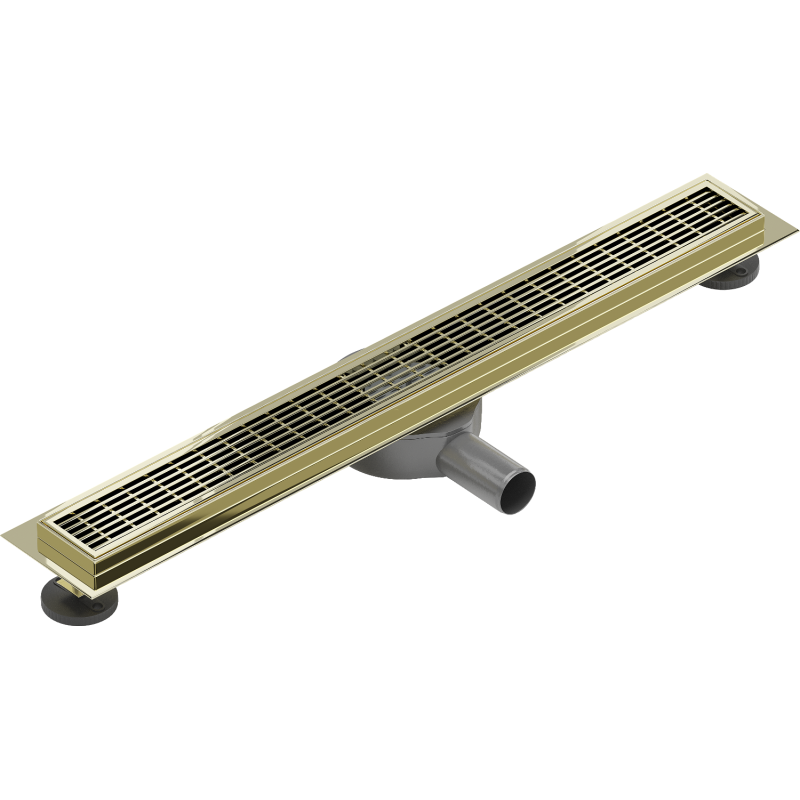 Mexen Flat 360° M33 siphon linéaire rotatif 60 cm, doré - 1533060-40