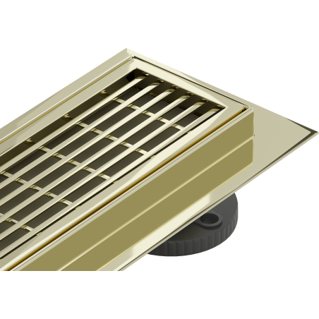 Mexen Flat 360° M33 drain linéaire rotatif 70 cm, doré - 1533070-40
