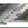 Mexen Mist H L Duo cabine de douche battante 95 x 85 cm, transparent, chrome - 8A5L-095L-085P-01-00