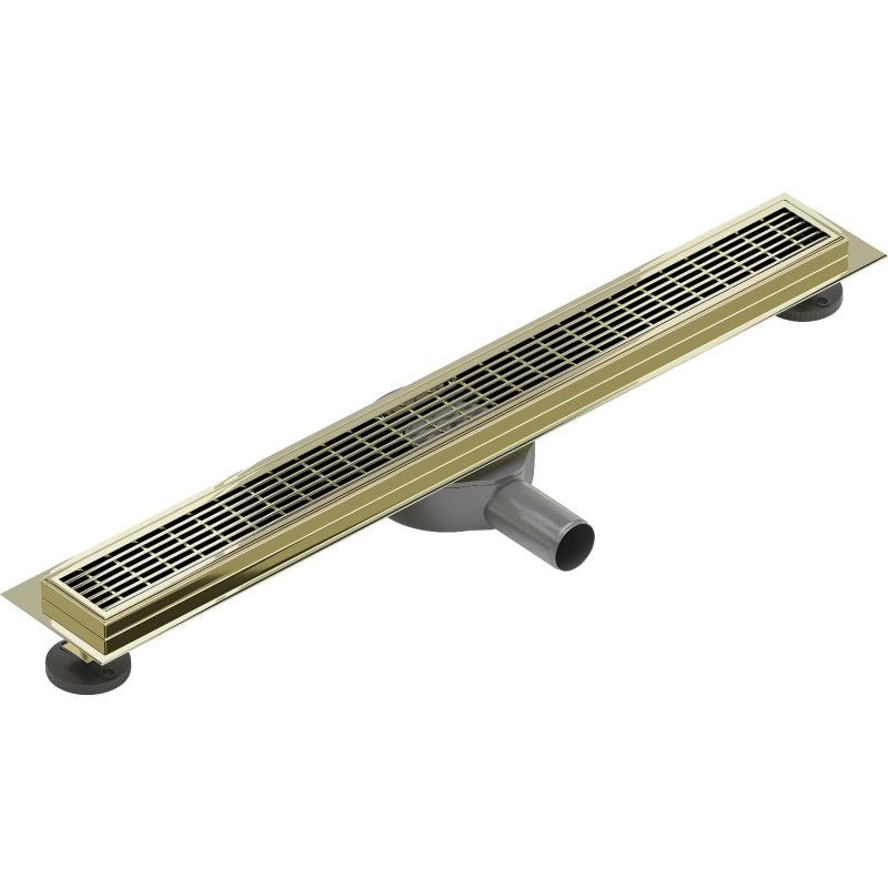Mexen Flat 360° M33 drain linéaire rotatif 70 cm, doré - 1533070-40
