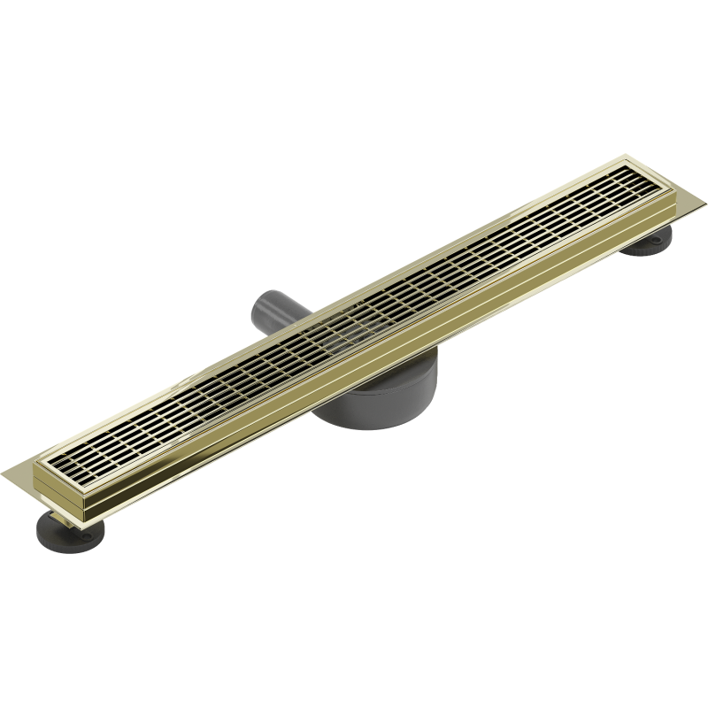 Mexen Flat 360° M33 drain linéaire rotatif 70 cm, doré - 1533070-40
