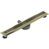 Mexen Flat 360° M33 drain linéaire rotatif 70 cm, doré - 1533070-40