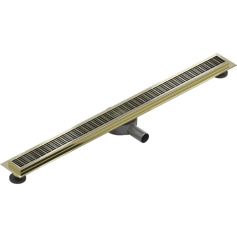 Mexen Flat 360° M33 drain linéaire rotatif 80 cm, doré - 1533080-40