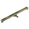 Mexen Flat 360° M33 caniveau de douche linéaire rotatif 80 cm, doré - 1533080-40