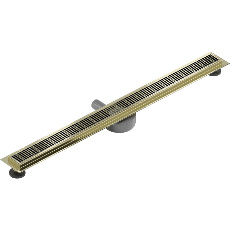 Mexen Flat 360° M33 caniveau de douche linéaire rotatif 80 cm, doré - 1533080-40