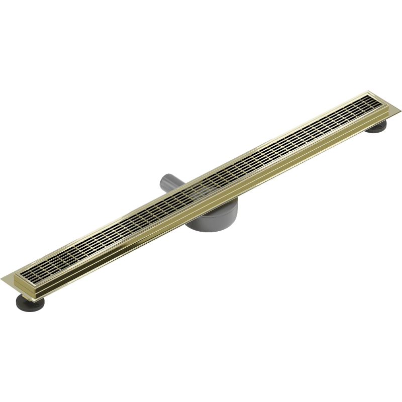 Mexen Flat 360° M33 drain linéaire rotatif 80 cm, doré - 1533080-40