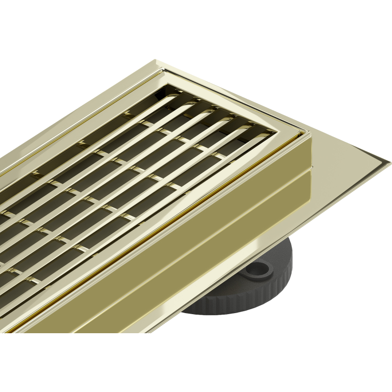 Mexen Flat 360° M33 écoulement linéaire pivotant 90 cm, doré - 1533090-40