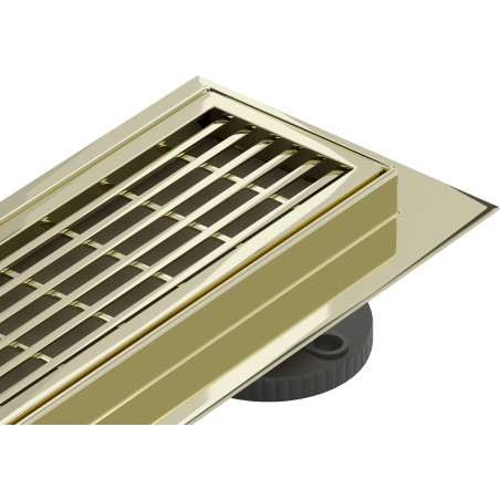 Mexen Flat 360° M33 drain linéaire pivotant 100 cm, doré - 1533100-40
