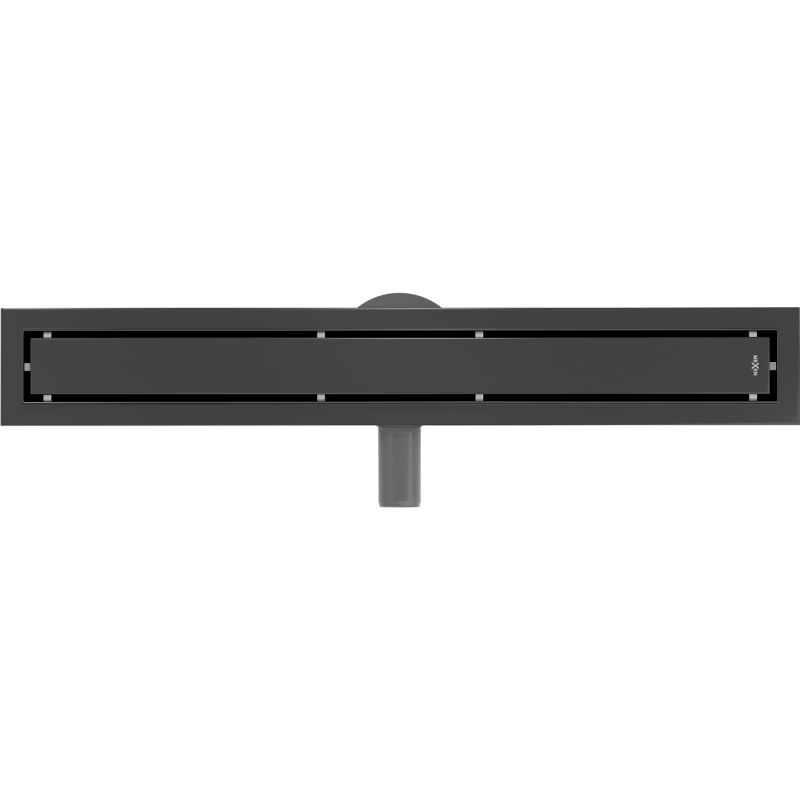 Mexen Flat 360° M13 siphon linéaire rotatif 2 en 1 60 cm, noir - 1710060-40