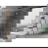 Mexen Mist H L Duo cabine de douche pivotante 75 x 100 cm, transparent, chrome - 8A5L-075L-100P-01-00