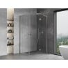 Mexen Mist-H L Duo cabine de douche à porte battante droite 100 x 105 cm, transparent, chrome - 8A5L-100L-105P-01-00