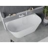 Mexen Oval Slim baignoire autoportante adossée 170 x 80 cm, blanche, trop-plein blanc - 52661708000-20