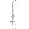 Mexen KT67 ensemble de douche apparent avec pomme de douche et mitigeur thermostatique, chrome/blanc - 771506793-00