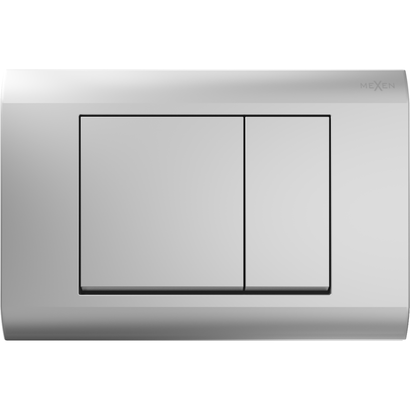 Bouton de chasse d'eau Mexen Fenix 01, chrome mat - 600102
