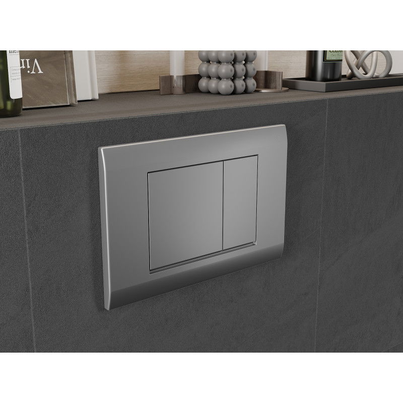 Mexen Fenix 01 bouton de chasse d'eau, chrome mat - 600102